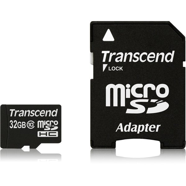 Transcend Information Transcend 32Gb Microsdhc Class 10 W/ Adapter TS32GUSDHC10